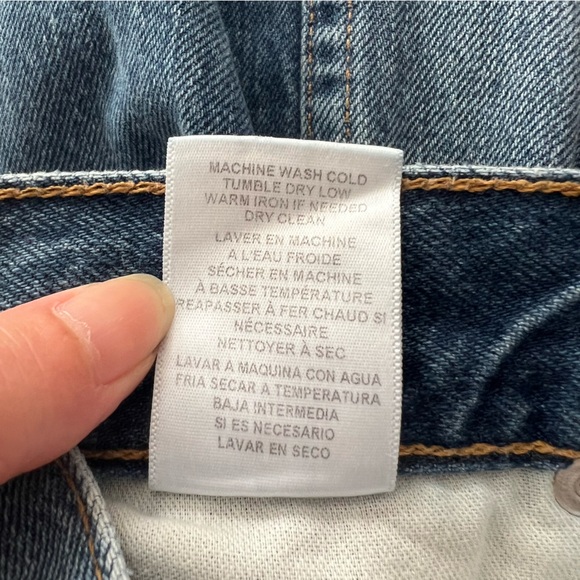 Re/Done Originals 90s High Rise Loose Leg Jeans Distressed Size 24 - Picture 9 of 14